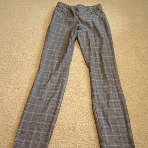 Women's Classic Gray Plaid Pants